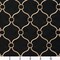 Black Embroidery Geometric Linen Look Woven Pattern Upholstery Fabric by The Yard - SKU: Barwick Ebony